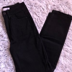 Brand New Black Distressed Mom Jeans
